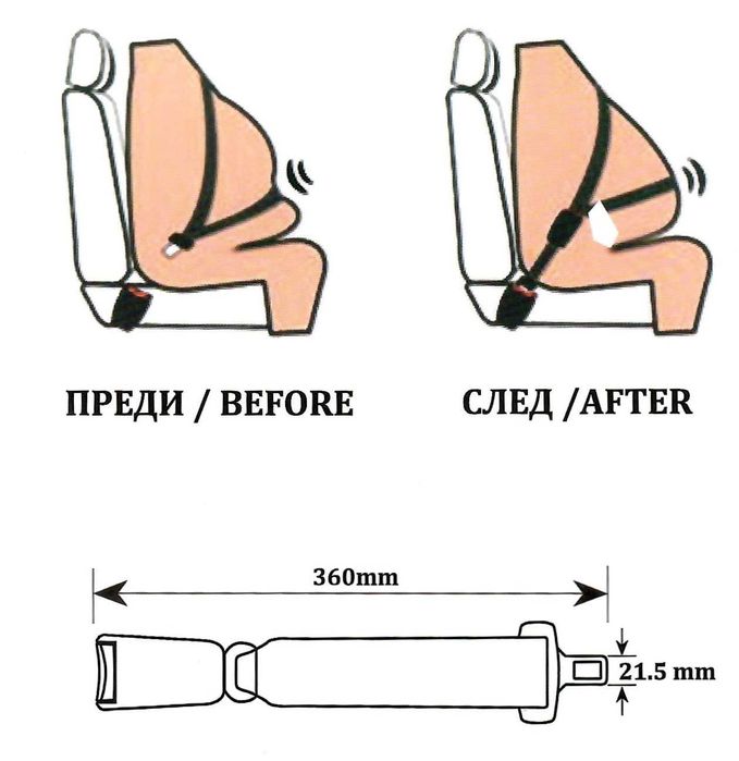 Автоматичен Триточков Предпазен Колан За Автомобил С Код СЕ 491