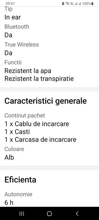 Căști Apple AirPods 3,2021,alb