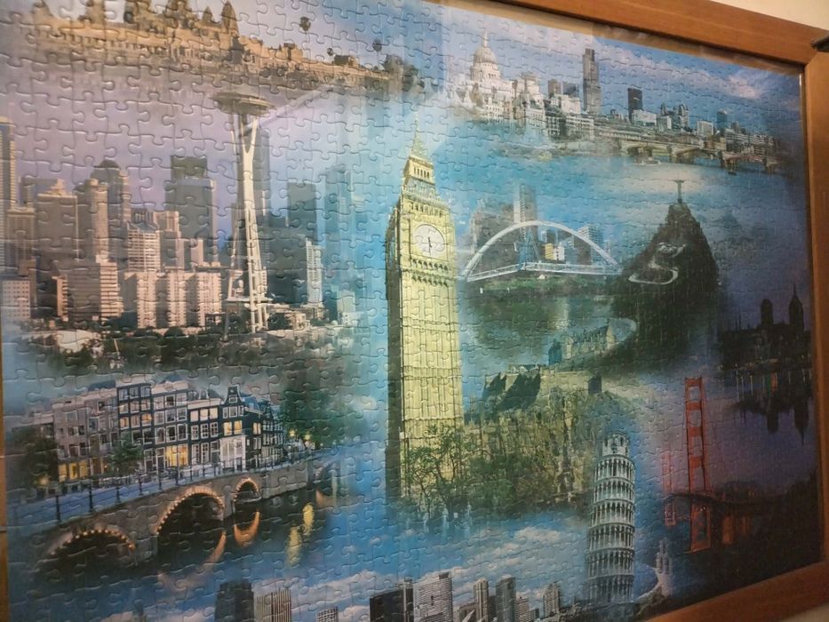 пъзел Колаж от световни забележителности, 1500 части