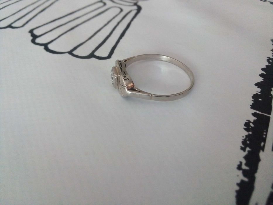 Винтидж руски диамантен пръстен