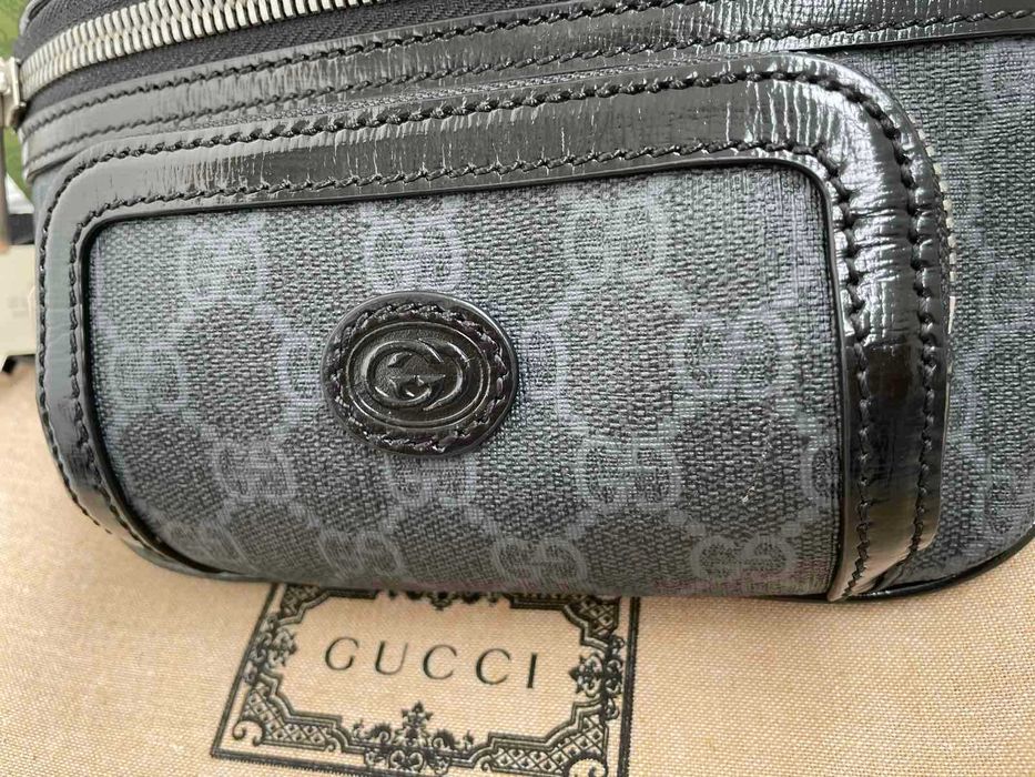 Чантичка Оригинална за Kръст Гучи Supreme Gucci Belt Bag Чанта Колан