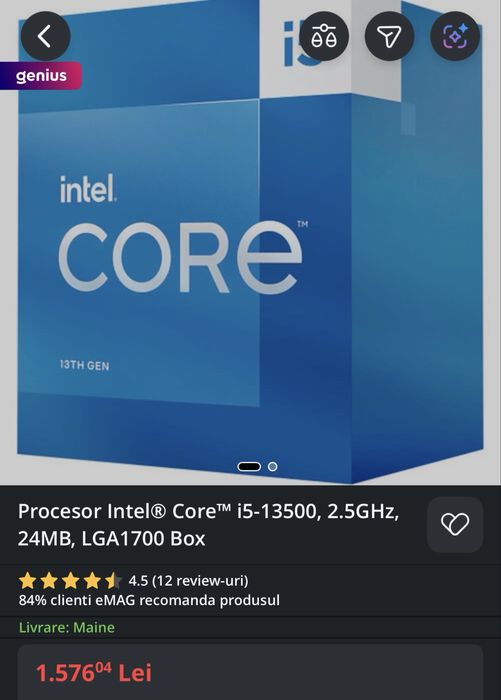 Placa de baza Gigabyte, procesor i5 13500 + 32GB RAM