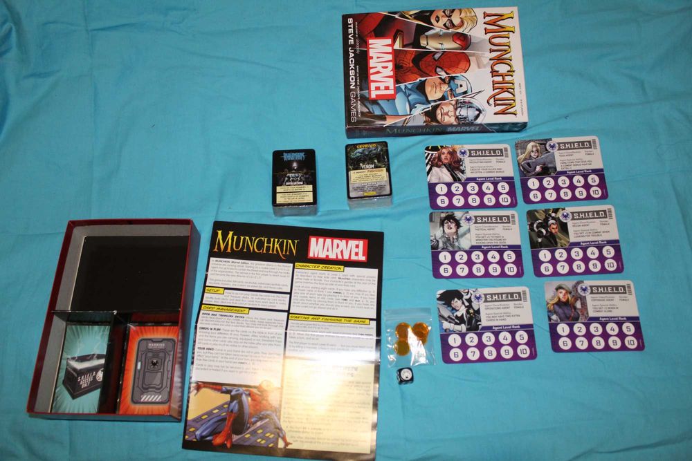 Munchkin Marvel, 5-minute Marvel, Splendor, Pandemic и Panic Room