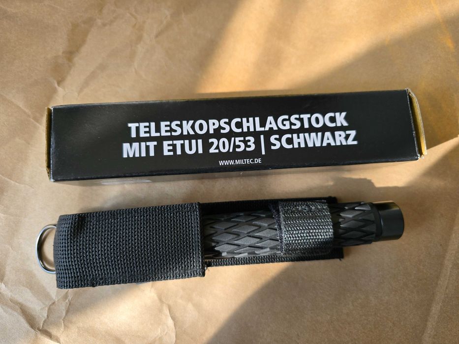 Немска Телескопична Палка Mil-Tec® (53 см) – Стомана и TPE