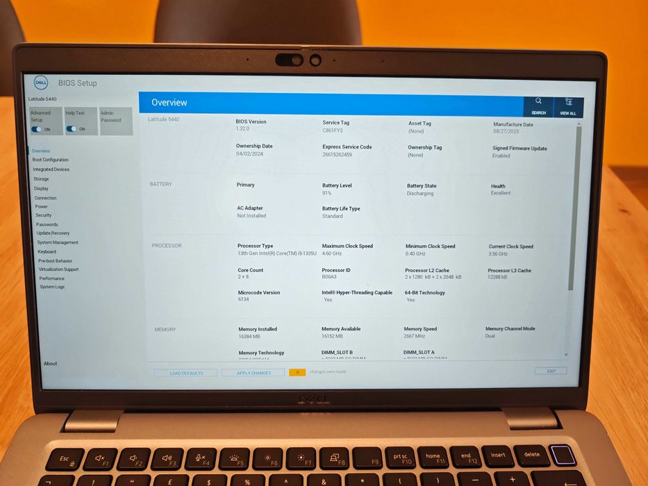 Dell Latitude 5440, 16GB DDR4 RAM, 256GB SSD, Intel Core i5-1335U