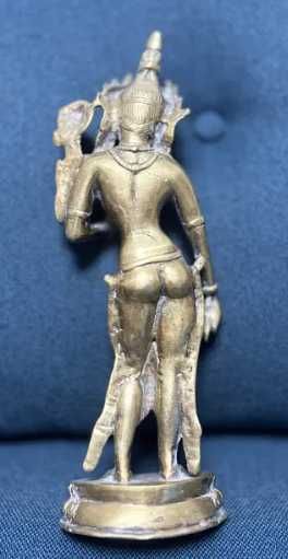 Statuie Bronz Thailandeza Templul Teppanom Tai-Zeita-Colectie-Detalii