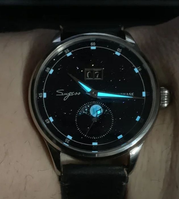 Ceas Sugess Moonphaae Automatic superb
