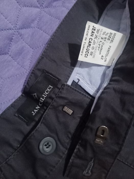 Pantaloni bărbați subțiri din bumbac NOl