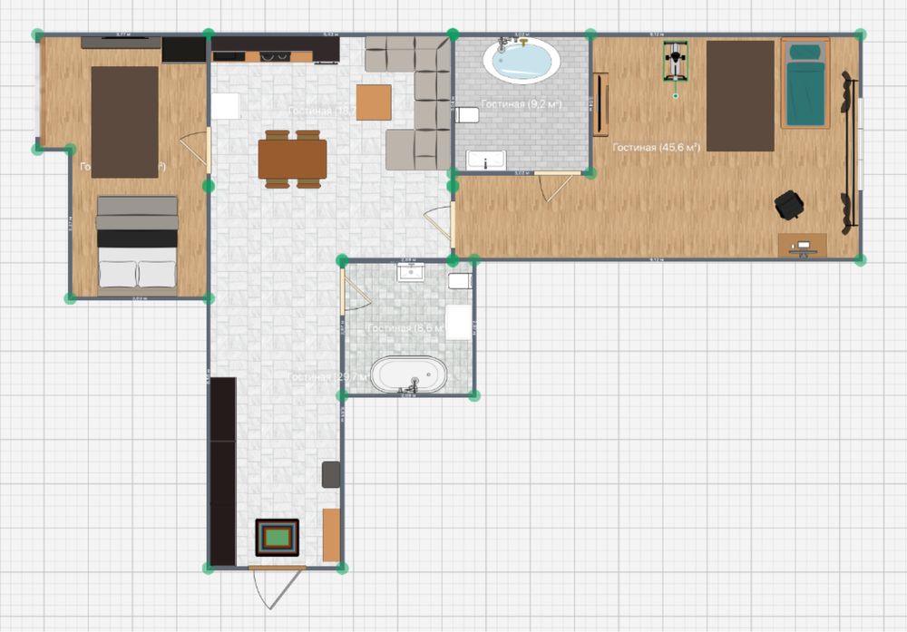 Квартира 81 кВ 4 этаж Гагарина Озод шарк