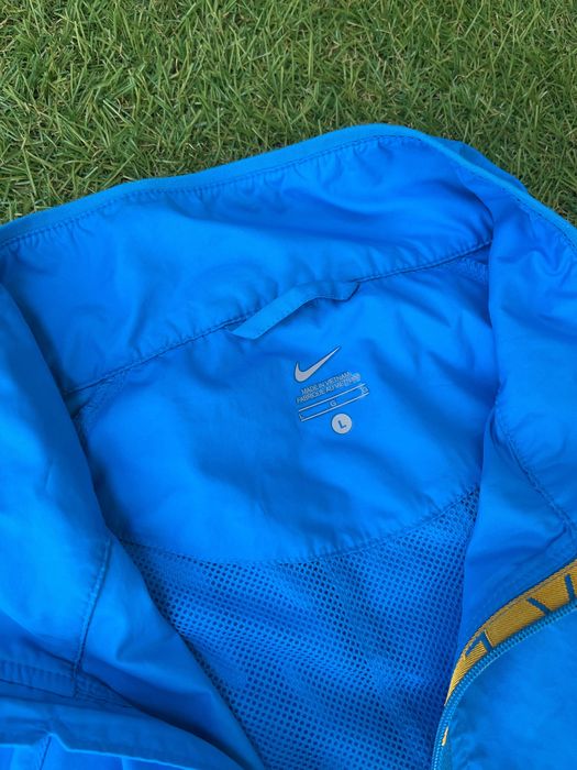 Мъжко горнище : Nike Livestrong Half Zip Royal Blue Windbreaker L