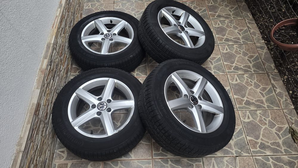 Jante aliaj 5x112 anvelope 215 60 r16  VW passat Skoda octavia