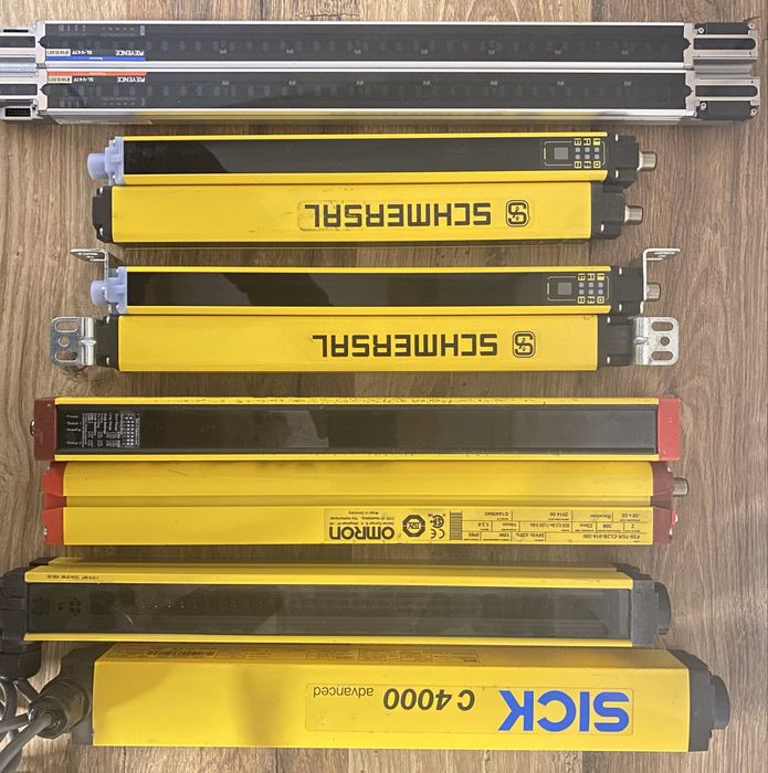 Bariere optice, safety light curtains. Sick, Omron, Keyence, Schmersal