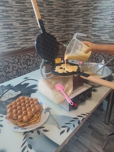 Aparat Bubble Waffle 1400W Vafe Wafe nou Profesional