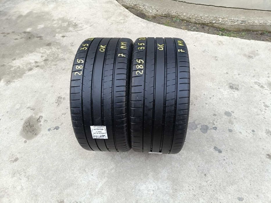 Doua anvelope de vara 285 35 20 michelin pilot super sport profil 7 mm