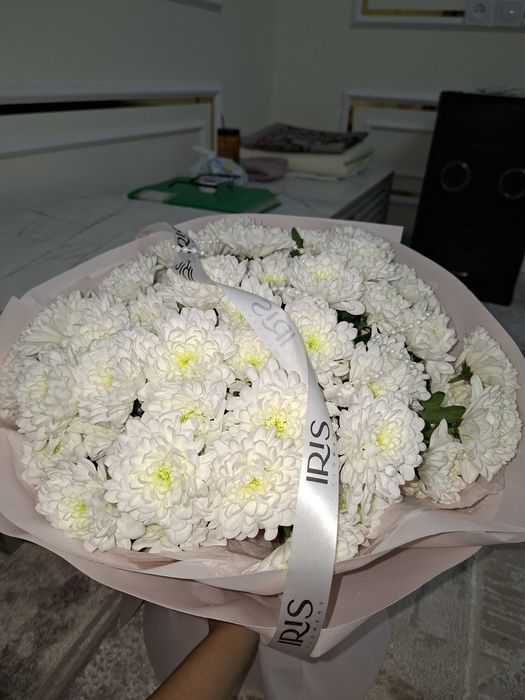 Нежные букет из хризантем