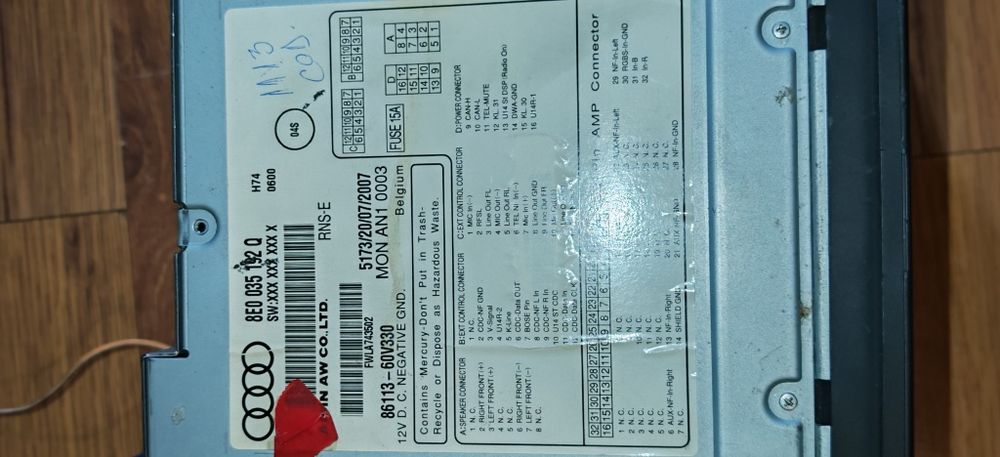 Navigație RNSE Audi A3