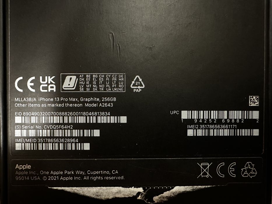 Iphone 13 pro max в отличном состоянии 256gb