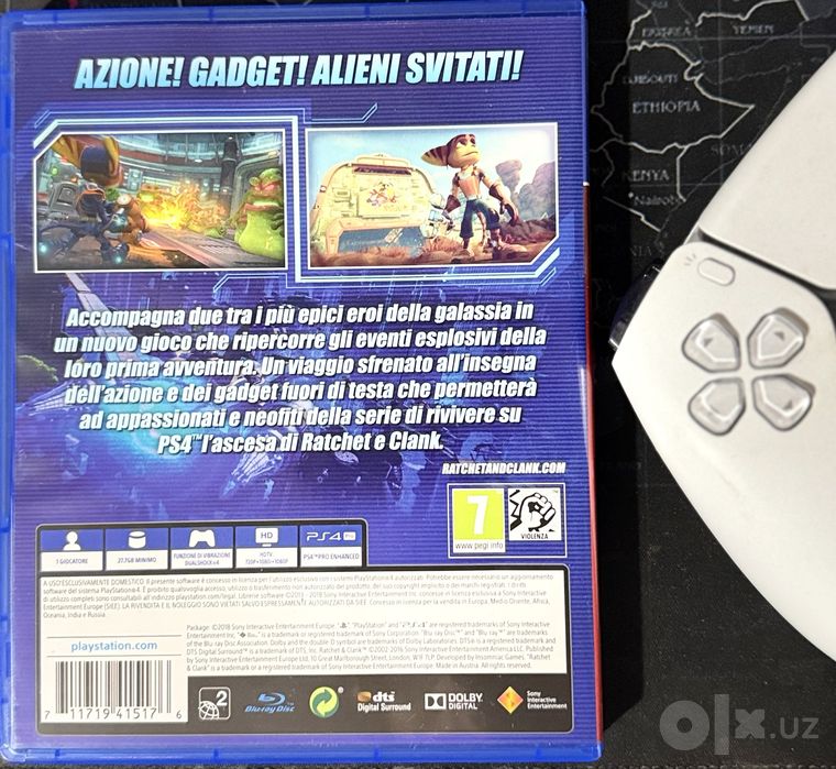 Диск на ps 4 Rachet&Clank (полностью на русском)