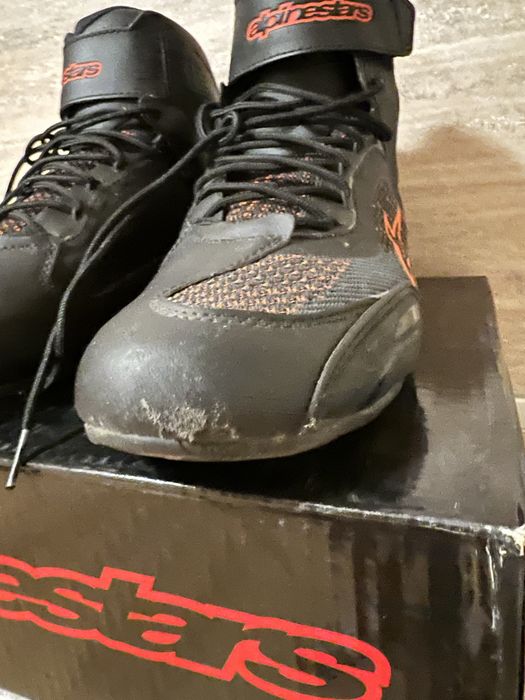 Боти Alpinestars FASTER-3 RIDEKNIT SH black red fluo