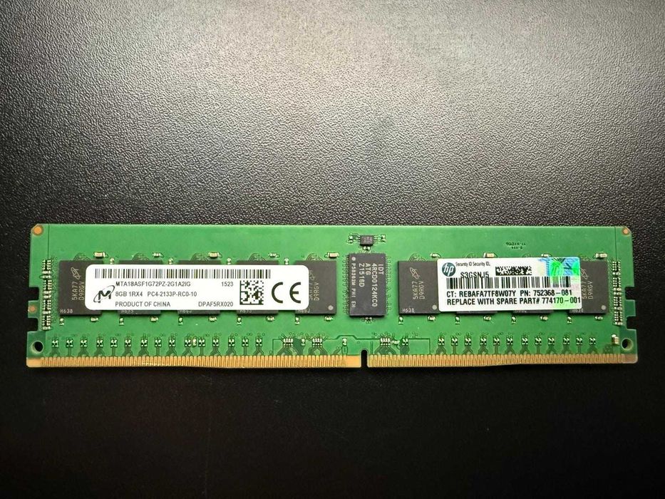 Set 56GB RAM Server (7 x 8GB) DDR4-2133P ECC RDIMM 1Rx4