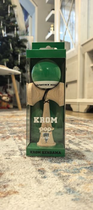 Kendama KROM pop Green Originala cu grip