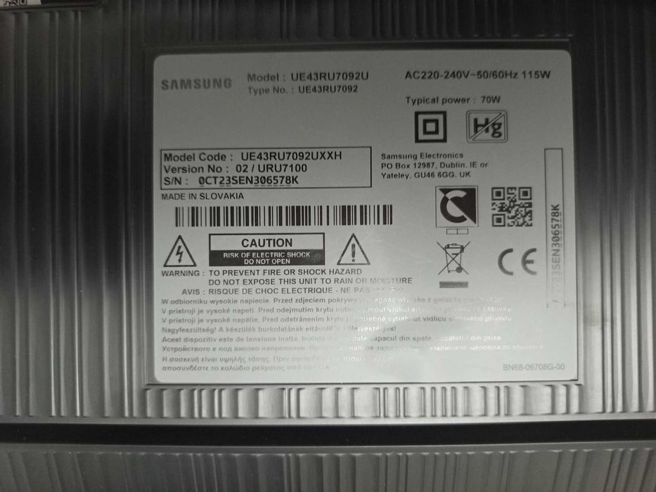 Vând placă de bază TV Samsung