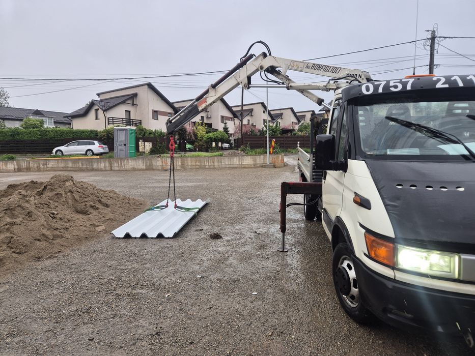 Iveco daily basculabil cu macara