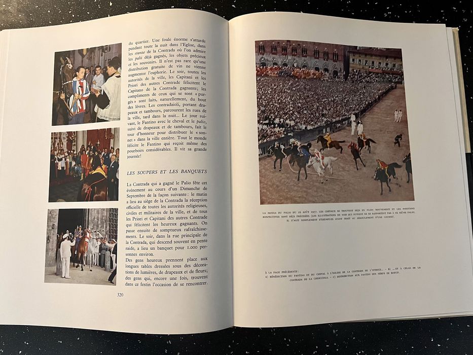 Книга уникат “Le Palio de Sienne” за конните състезания в Сиена