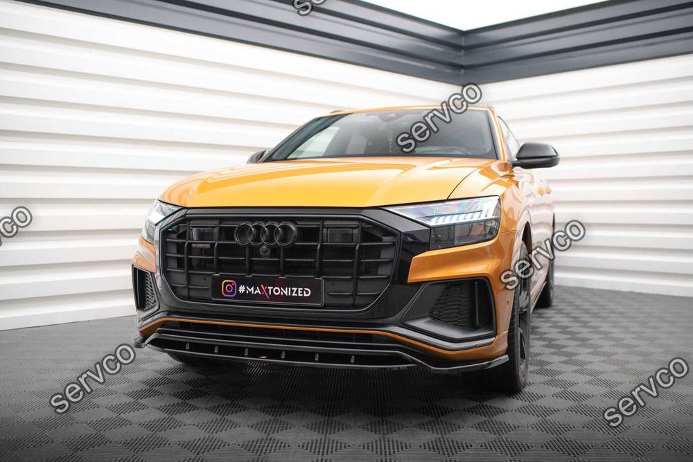 Prelungire bara fata Audi Q8 Mk1 S-Line 2018- v1 Maxton Design