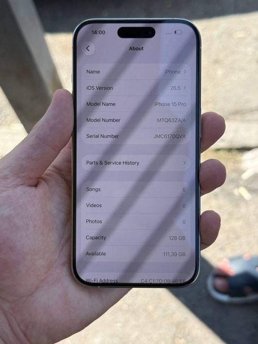 Iphone 15 pro ZAA 2ta simkartalik