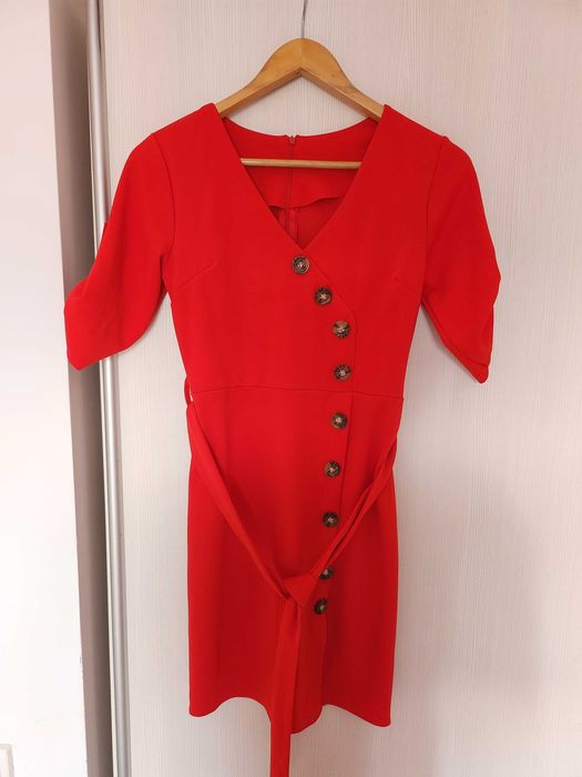 Rochie bodycon rosie XS-S