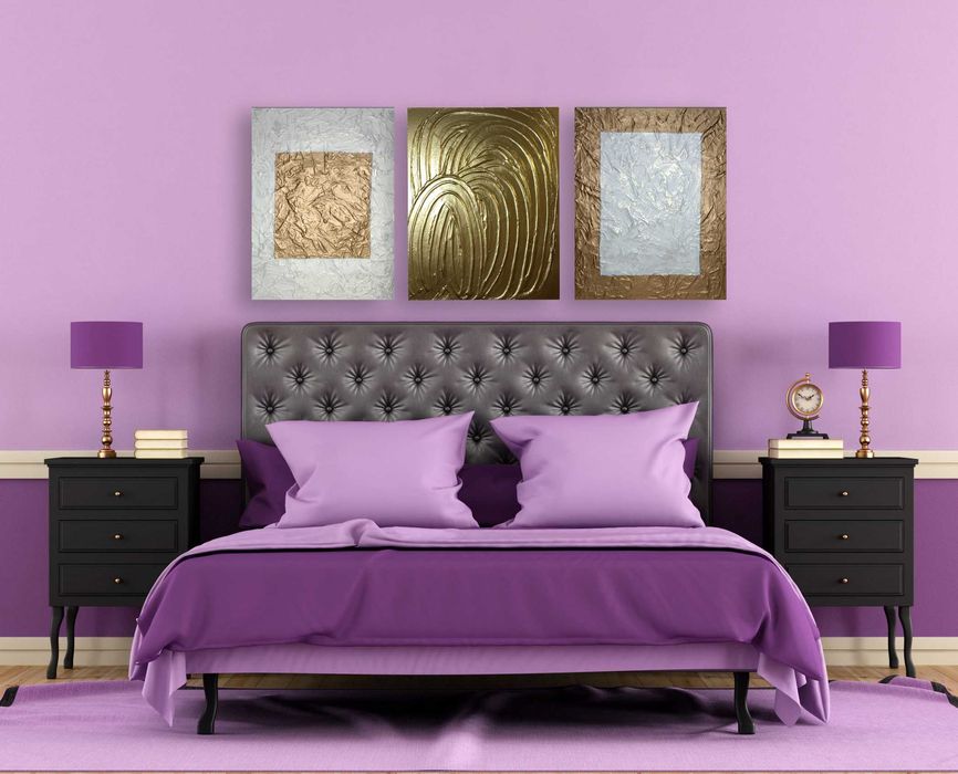 Картина текстурная, белая с золотом картина 50х40