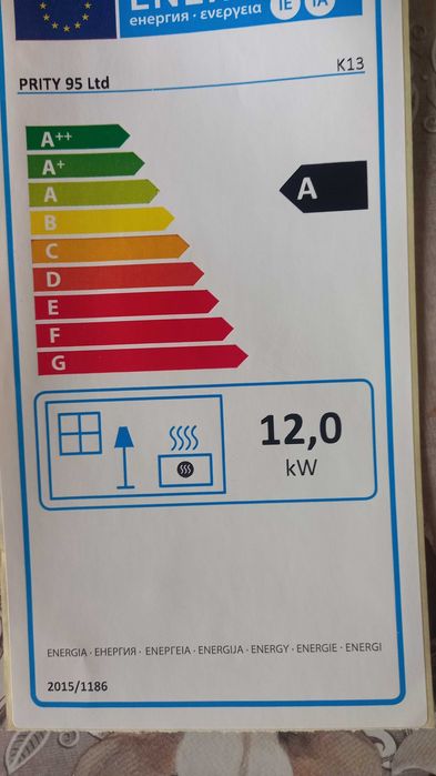 Камина PRiTi 12kw без водна риза