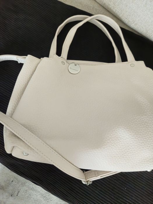 Дамска чанта в цвят пудра