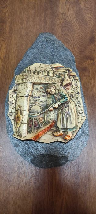 Piatră decorativă , bătrână la cuptor