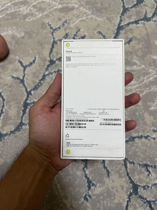 НОВЫЙ Iphone 16 128gb БЕЛЫЙ