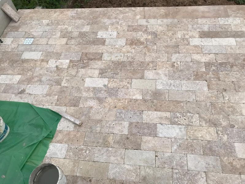 Piatra naturala/pavaj travertin/travertin Walnut 15.2 x 30.5 x 3 cm