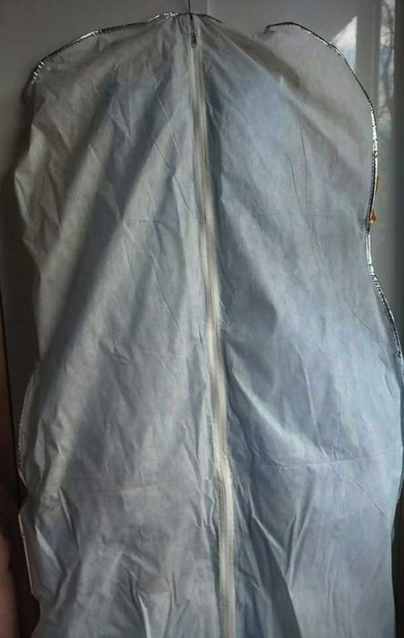 Светлосиня дълга бална рокля