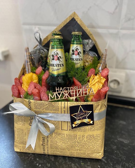 Мужской подарок, букет