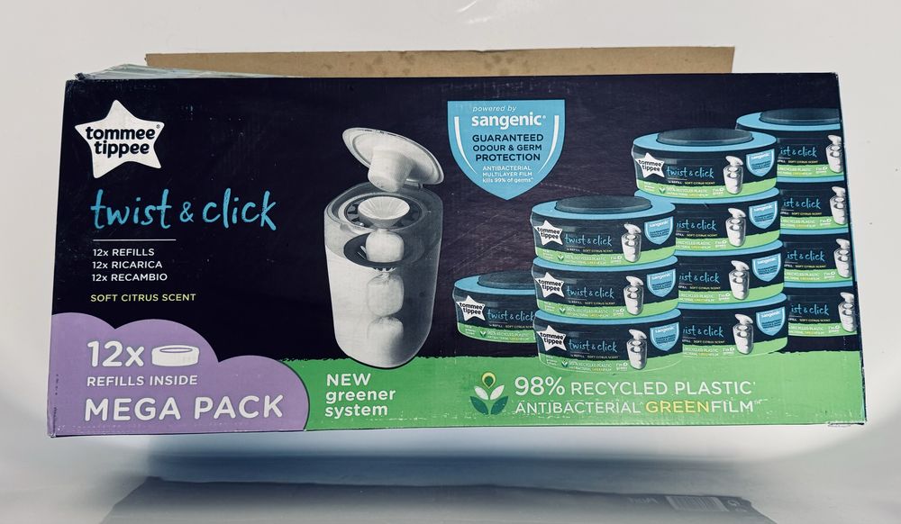 Cos Pentru Scutece Tommee Tippee Sangenic Twist and Click+set rezerve