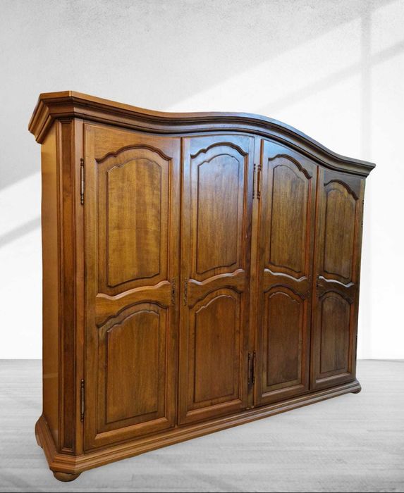 Дъбов четирикрилен гардероб