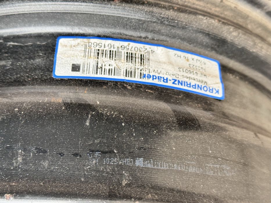 1бр желязна Mercedes Sprinter VW Crafter 16цола оригинална