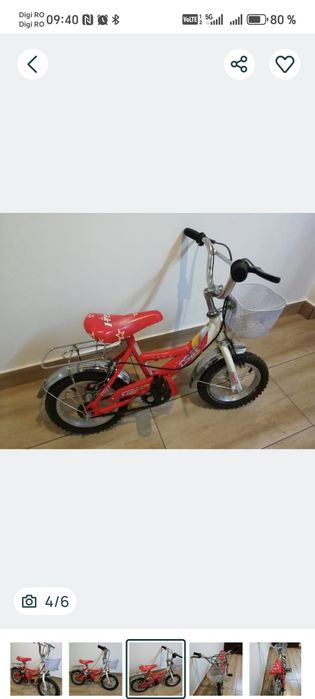 Bicicleta copii roti de 12"