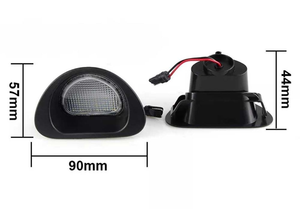 ЛЕД плафони за регистрационния номер за CITROEN Peugeot светлини