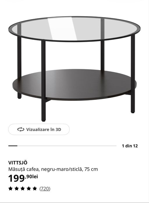 Masuta cafea Ikea Vittsjo
