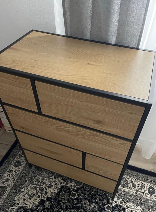 Vand comoda mdf cu structura metalica: 70 l, 95 H, 40 adancime