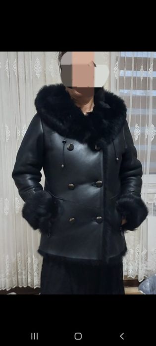 Теплая зимняя дублёнка