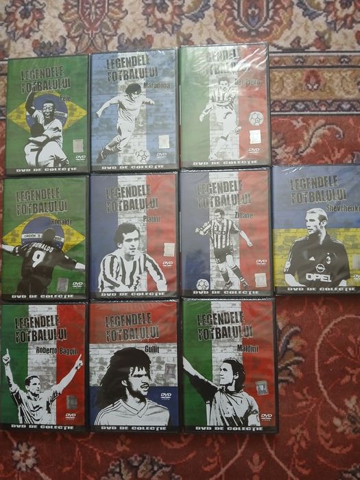 10 Dvd'uri Noi Sigilate Legendele Fotbalului