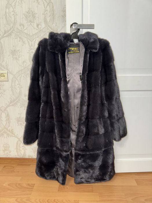 Норковая шуба трансформер с капюшоном
