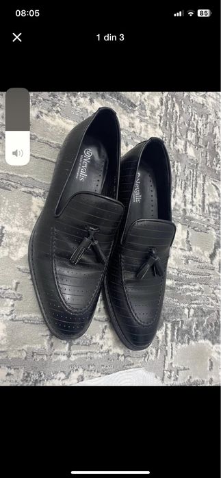 Pantofi din piele naturla, o singura purtare